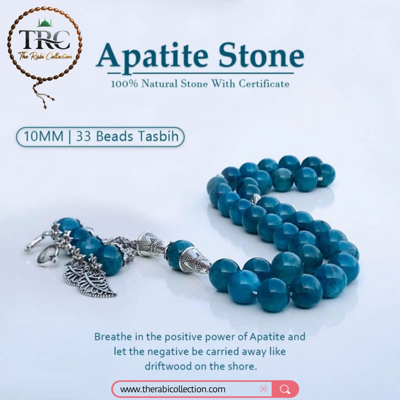 Natural Apatite Stone Tasbih I Islamic Misbah