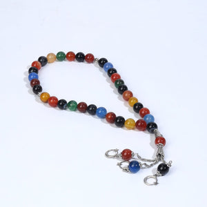 Multi Color Aqeeq Tasbeeh