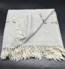 Bonanza Grey Handmade woolen shawl